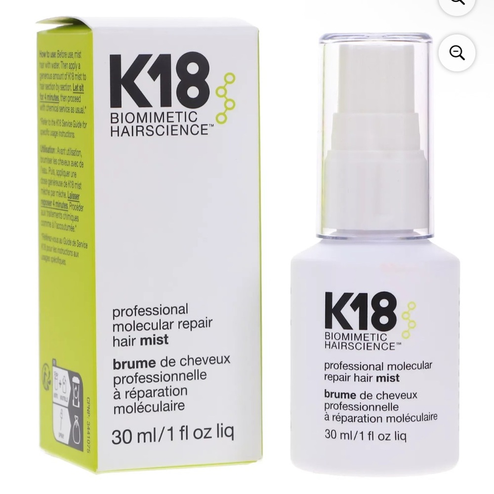 NWT K18 Professional Molecular Repair Mist Repair Mist Hair Spray with 1 oz